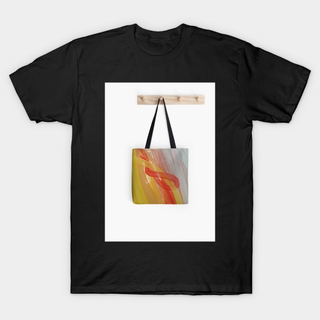 Swirly Tote T-Shirt by AlexaZari